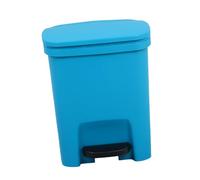 Holibanna Step Trash Can with Lid Pedal Bin for Kitchen Bedroom Office Bathroom Easy Clean Plastic Waste Basket with Odor Sealing Lid Indoor Recycle Bin for Home Use