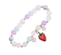 Holibanna Strawberry Beaded Crystal Bracelet Girls Charm Friendship Jewelry for Teen and Little Girls Colorful Cartoon Accessories