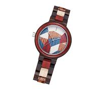 Holibanna Sturdy Wooden Wrist Watch for Women with Quartz Movement, Common Glass Mirror, and Precise Time Keeping, Stylish Fashion Design Suitable for Many Kinds of Occasion