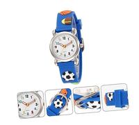 Holibanna Stylish Cartoon Football Watch for Boy Girl Boys and Girls Sports Watch Stainless Steel Buckle Comfortable PVC Strap Wristwatch