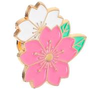 Holibanna Stylish Japanese Cherry Blossom Enamel Brooch Pin for Women Sturdy Material with Resilient Finish Elegant Floral Badge for Jackets Backpacks Party Decorations Fashion Accessory