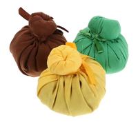 Holibanna Thai Herbal Hot Compress Massage Balls 3Pcs Set with Cotton Cloth for Body and Eye Therapy, Relieves Fatigue with Natural Aroma