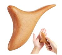 Holibanna Thai Wood Massager for Deep Tissue Muscle Scraping Gua Sha Tool for Back Neck and Foot Therapy 100% Natural Wooden Massage Tool
