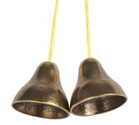Holibanna Thick Brass Hand Cymbal Bell for Rhythm Training Lightweight Percussion Instrument for Students Music Classes Clear Ringing Tibetan Style Handheld Cymbals