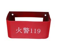 Holibanna Thickened Iron Fire Extinguisher Wall Base Bracket Heavy-duty Double Holder Organizer for Office Shop Home Space-saving Wall Mount Rack with Easy Installation and Secure Fixation
