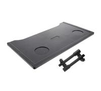 Holibanna Thickened Wheelchair Tray with Double Cup Holders Plastic and Stainless Steel Desk Accessory for Disabled and Elderly Fit for Secure Seating and Convenient Eating Reading Writing