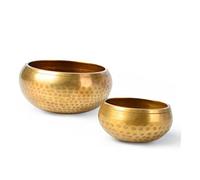 Holibanna Tibetan Singing Bowl 10.5cm Handcrafted Metal Craft from Nepal Meditation Mindfulness Tool for Stress Relief Includes Mallet for Yoga and Spiritual Practices