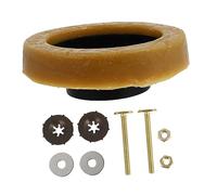 Holibanna Toilet Wax Flange Ring with Leak Bolts Durable Toilet Fixing Screws for Stable Easy to Install Prevents Wobbling and Leakage Premium Structural Strength