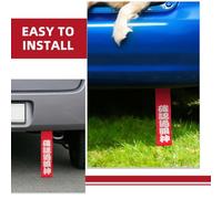 Holibanna Tow Straps with Excellent Tensile Strength and Nylon Iron Material 2pcs Decorative Stylish and Elegant Design for Aesthetic Enhancement and Towing Use for Vehicle and Car Exterior
