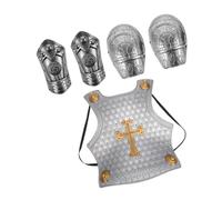 Holibanna Toy Armour Set for Boys and Girls Retro Roman Armour Toy with Shoulder Pads and Hand Guards for Boys Role Playing Party Game Costume Accessory