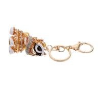 Holibanna Traditional Chinese Lion Keychain Pendant Rhinestones for Schoolbag Decoration Cute Cartoon Design for Car Keys and Backpack Accessories