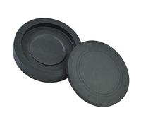 Holibanna Traditional Round Inkstone with Lid Chinese Calligraphy Ink Grinding Stone Safe and Durable Sumi Ink Dish for Painting and Writing Polished Surface for Easy Inking