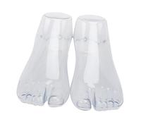 Holibanna Transparent Female Shoe Trees Display Model Plastic Shoes Filler Support for Adult Women Socks Sandals Mannequin Foot