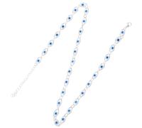 Holibanna Turkey Necklace Evil Eye Choker Necklace Turkish Blue Eye Necklace Evil Eye Minimalist Necklace Handmade Beaded Evil Eye Necklace for Women Girls Beach Necklaces