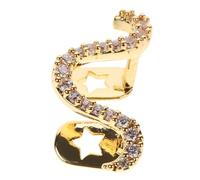 Holibanna Twisted Wave Zirconia Tooth Gems Shiny DIY Teeth Jewelry with Base for Comfortable Wear Unique Bling Accessory for Personal Style Enhancement