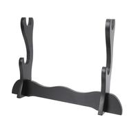 Holibanna Two Tier Flute and Sword Storage Rack Indoor Display Stand with Strong Load Capacity Easy to Install Household Holder for Flute Collection and Sword Display Elegant and Practical