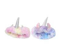 Holibanna Unicorn Headband Set Face Hair Band Makeup Accessory Fluffy Spa Headband for Women's Beauty Routine