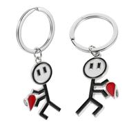Holibanna Unique Boyfriend Girlfriend Sign Cartoon Keychain Pendant Cute Bag Charm Fashionable Doodle Man Keyring