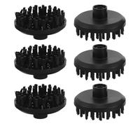 Holibanna Universal Steam Cleaner Accessories Plastic Brushes 6pcs for Tile and Floor Cleaning, Steam Cleaner Tools with Deep Cleaning Function for Bathrooms