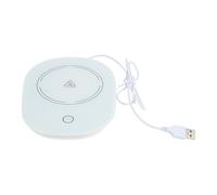Holibanna USB Heating Coaster Mug Warmer for Coffee and Hot Cocoa with Auto Thermostat, Plastic Material, White Colour Suitable for Office Use