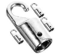 Holibanna Vertical Blind Wand Hook Replacement 4Pcs Metal Curtain Rod Hook Accessory for Window Blinds Repair