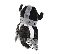 Holibanna Viking Knight Gnome Doll Creative Old Man Plush Dwarf Unique Home Decoration for Festivals Adorable Indoor Adornment for Living Room Holiday Decor