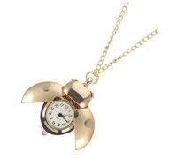 Holibanna Vintage Beetle Hanging Pocket Watch Elegant Timepiece with Chain Unique Retro Design for Men and Women Watch Collectors and Nature Lovers