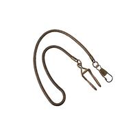 Holibanna Vintage Bronze Snake Chain for Pocket Watch Accessory with Lobster Clasp Design, Multi-Functional Metal Chain Suitable for Keys and Pocket Watches, for Collecting and Formal