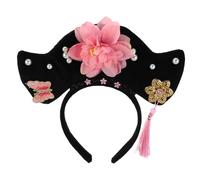Holibanna Vintage Chinese Princess Headband for Women Royal Court Inspired Hanfu Hair Accessories with Tassels Elegant Retro Floral Hairband for Theater Cultural Events Photo Props
