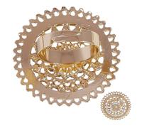 Holibanna Vintage Hollow Bling Ring for Birthdays Parties and Events Stylish Decorative Ring with National Style Design for Collectors