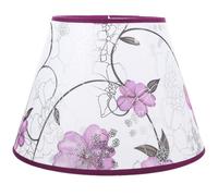 Holibanna Vintage Lamp Shade Fabric Bell Shape Lampshade Floral Lamp Shade Replacement Chandelier s Table Light Cover Farmhouse (Purple)