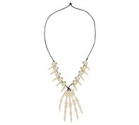 Holibanna Vintage Resin Skull Necklace Halloween Accessory Lightweight Clavicle Chain for Party Decoration and Costume