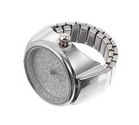 Holibanna Vintage Ring Watch for Women Men Glitter Ring Clock Finger Watch for Birthday Gifts