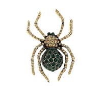 Holibanna Vintage Spider Brooch Pin Crystal Rhinestone Unique Women Brooch for Halloween Daily Wear Animal Design