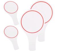 Holibanna Voting Scoreboard Erasable Set 4Pcs Blank Writing Boards for Judges Use in Game Scoring and Educational Activities 9.8X5.9 Inches