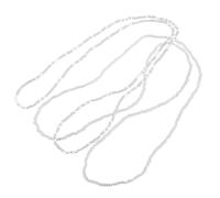 Holibanna Waist Beads Set Multi Color Belly Bead Waist Beads Beaded Body Chain African Waist Bead Also Wear As Necklace Bracelet or Anklet 2pcs (Silver Set)