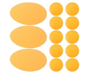 Holibanna Warm Light Filter Stickers to Enhance Ambiance and Soften Harsh LED Lighting 20pcs round Pet Gel Light Color Film for LED Bulbs and Ceiling Spotlights for Bedroom and Theater