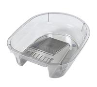 Holibanna Washboard Basin with Integrated Scrub Board, Grey Plastic Laundry Wash Board for Hand Washing Baby and Newborn Clothes, Dormitory and Home Use Cleaning Tool