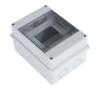 Holibanna Way Power Distribution Box with Transparent Window Outdoor Breaker Protection Enclosure Weatherproof for Electrical Cable Management and Circuit Safety