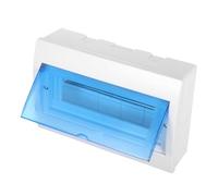 Holibanna Weatherproof Plastic Electrical Distribution Box Breaker Case with Din Rail for Outdoor Garden Garage Use Impact-resistant Panel Enclosure for Secure Power Distribution and Cable