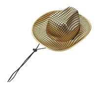Holibanna Western Style Glitter Hat for Women Men Curved Brim Cowgirl Costume Accessory for Parties Cosplay Gold Silver Comfortable Hot Stamping Material