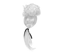 Holibanna White Curly Judge Wig for Gentleman Style Lawyer Cosplay Accessory Soft Chemical Fiber Reusable Costume Wig for Parties Balls and Courtroom Themes