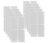 Holibanna White Tracing Paper Label Stickers for Organization and Seamless Blending, 10 Sheets with 4pcs Each, Simple White Aesthetic Design for Homes and Offices