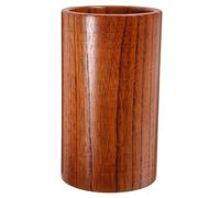 Holibanna Wood Chopsticks Holder Large Round Acid Wood Kitchen Utensil Organizer Compact Draining Storage for Chopsticks Forks Spoons Space Saving Kitchen Decor