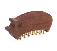 Holibanna Wood for Hair Growth Scalp Massage Comb with Copper Teeth and Whole Body Relaxation, Handheld Acupoint Massage Brush Rejuvenate Hair Roots for Nightly Routines and Office Breaks
