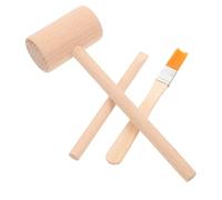 Holibanna Wooden Digging Tool Set with Hammer Brush Excavation Kit for Boys and Educational Pretend Play Dig for Gemstone Exploration and Science Learning