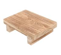 Holibanna Wooden Footstool for Kitchen and Bedroom, Comfortable Step Stool with Upright Sitting Posture, Sturdy Wood Material, Suitable and Adults