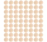 Holibanna Wooden Half-Sphere Beads 120Pcs Small Unfinished Wood Balls for Crafting and Wooden Garland Decoration