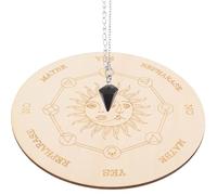 Holibanna Wooden Pendulum Board for Divination and Witch Supplies with Smooth Surface and Unique Patterns, for Home Decoration and Pendulum Dowsing Divination Game Prop