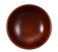 Holibanna Wooden Ritual Decorative Bowl with Moon and Pentagram Pattern, Brown Pentacle Candle Holder for Altar Decor and Home Use, Versatile Mystical Design with Unique Enchanting Style